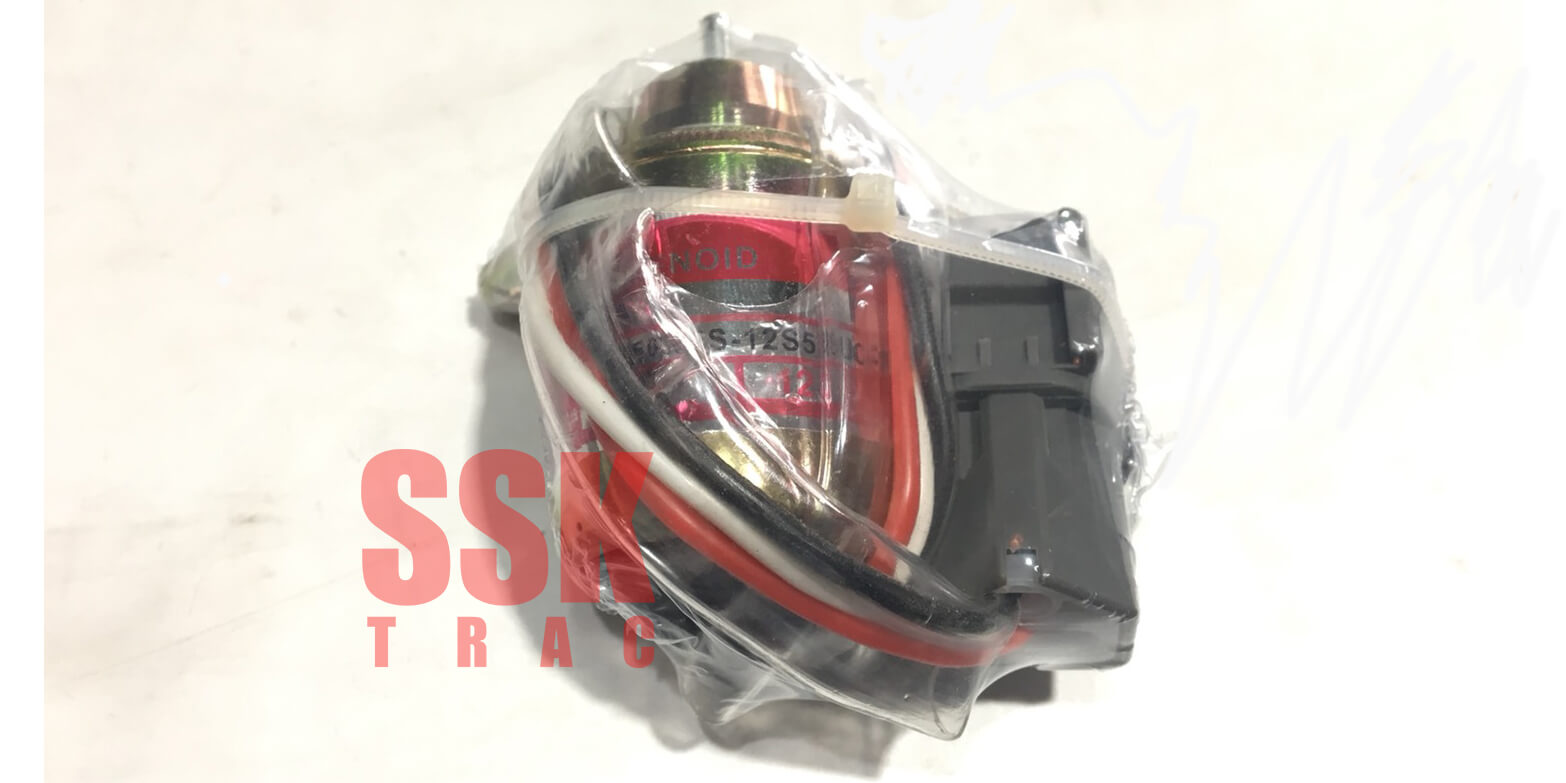 โซลินอย ดับเครื่องยนต์ 12V สำหรับรถแมคโคร Komatsu โคมัตสุ PC20, PC30